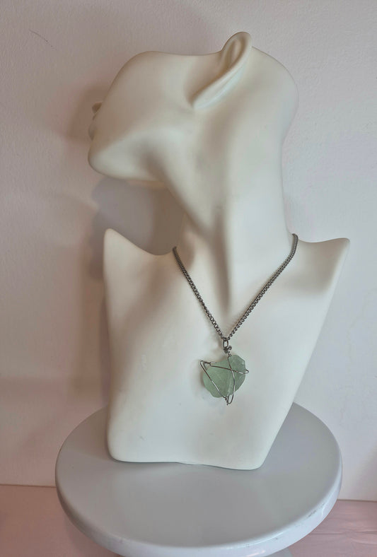 GREEN FLOURITE CHOKER - JEMZI LONDON