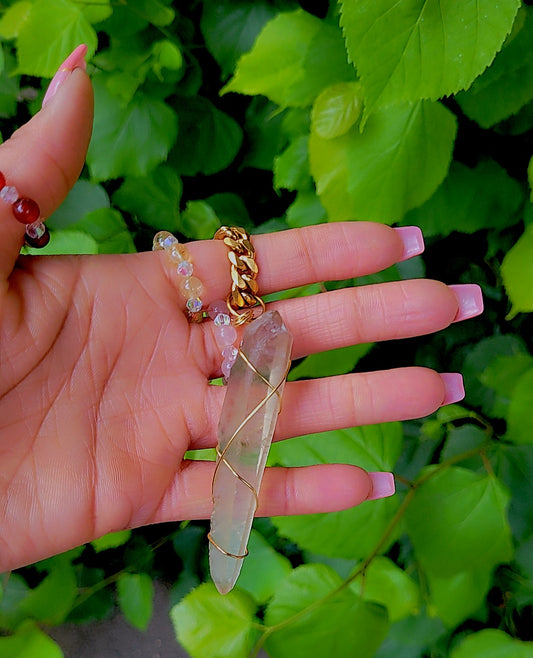 CITRINE CHOKER, GOLD- JEMZI LONDON