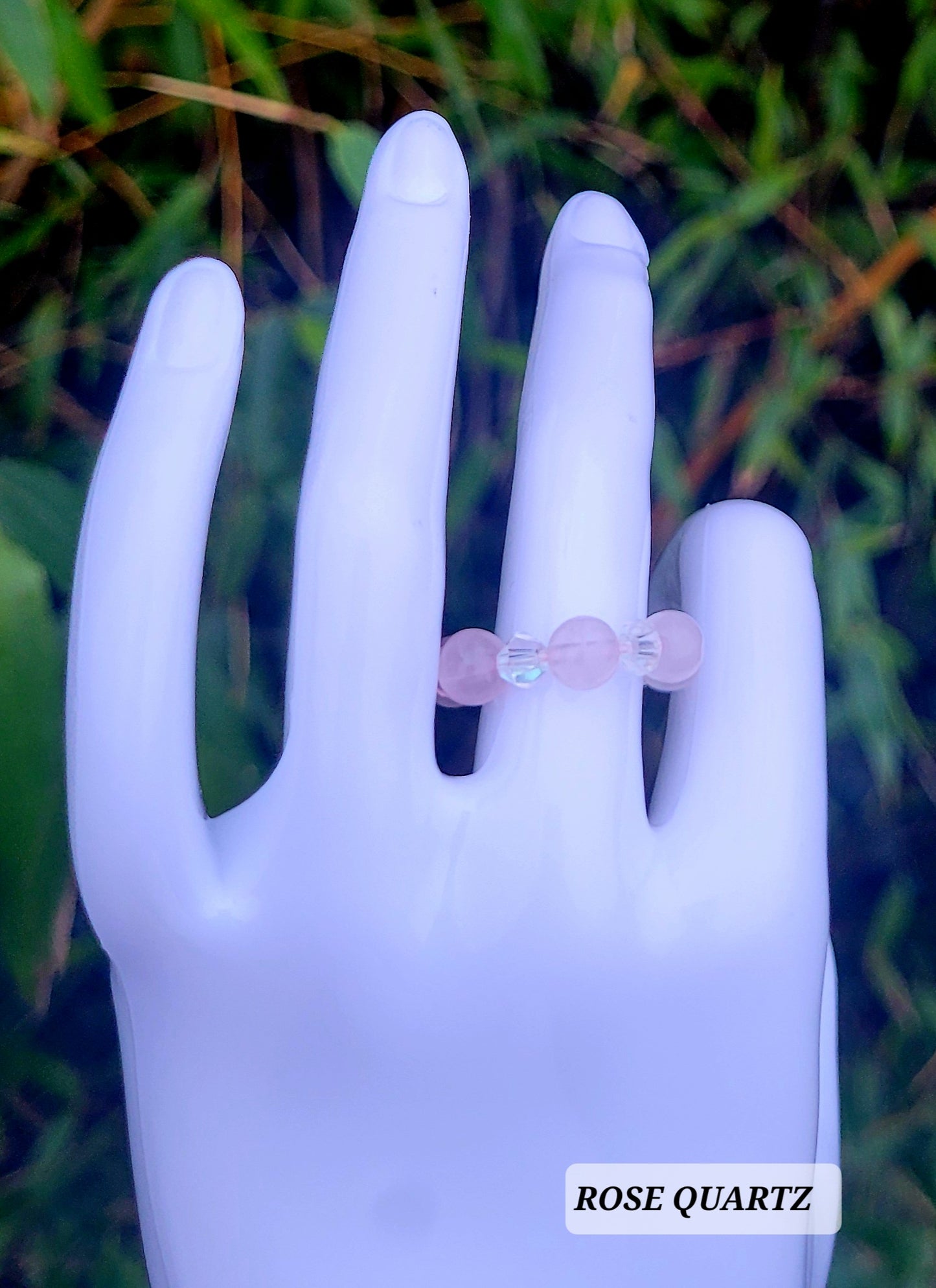 ROSE QUARTZ RING - JEMZI LONDON