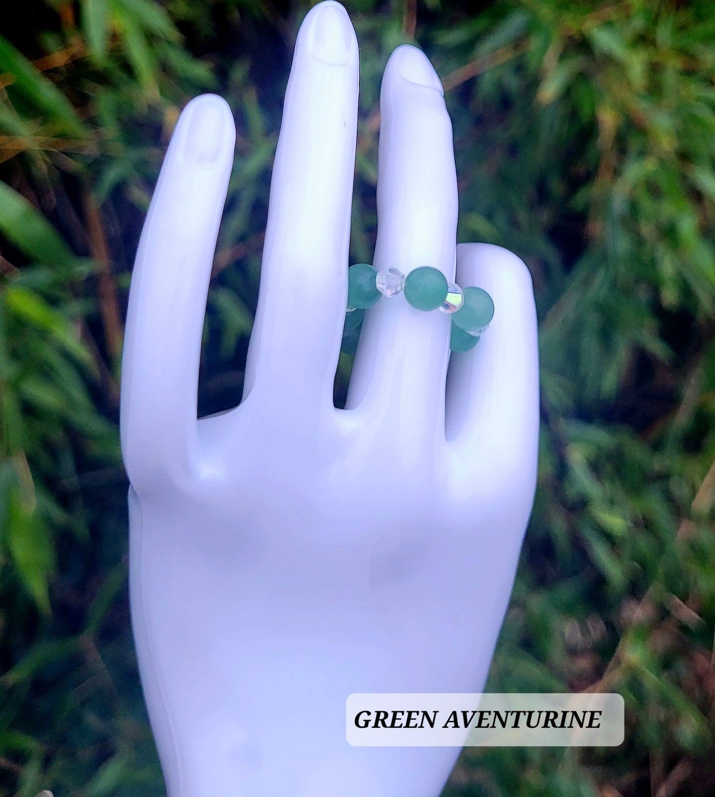 GEEEN AVENTURINE RING - JEMZI LONDON
